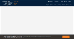 Desktop Screenshot of emergingwritersfestival.org.au