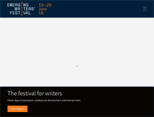 Tablet Screenshot of emergingwritersfestival.org.au